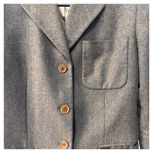 Vintage Tintoretto ladies‎ italian made Wool blend blazer teddy bears on lining